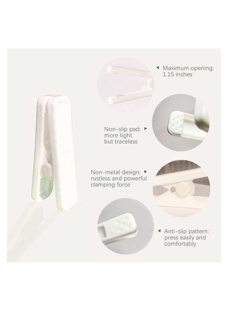 SYOSI 16Pcs Strong Plastic Clothes Pins Clothes Drying Line Pegs Heavy Duty Laundry Clothes Pins Strong Clips Non-Slip Clothes Pegs Chip Clips Hanger Clip Rustless Windproof Heatproof - Image 5