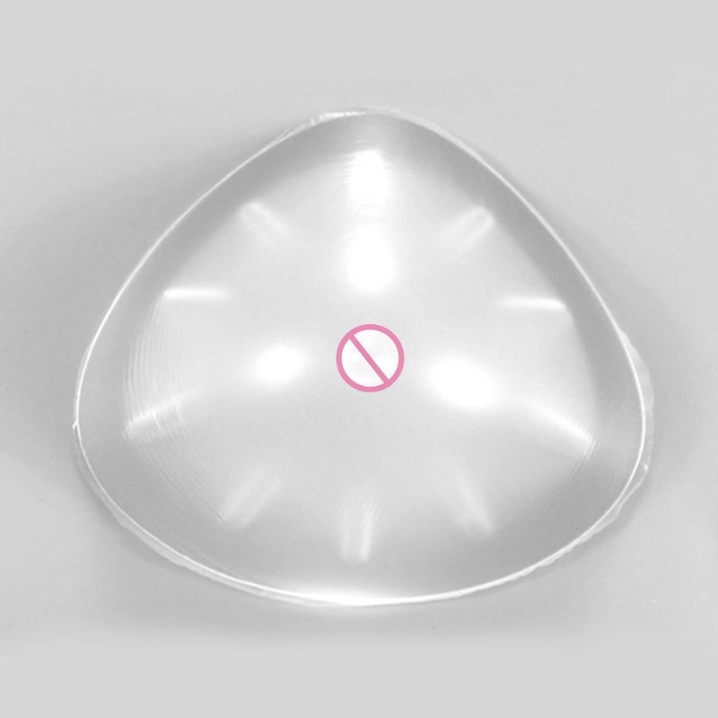 ONEFENG Triangle Silicone Breast Form Mastectomy Prosthesis Concave Bra Enhancer Inserts (1 Piece) - Image 5