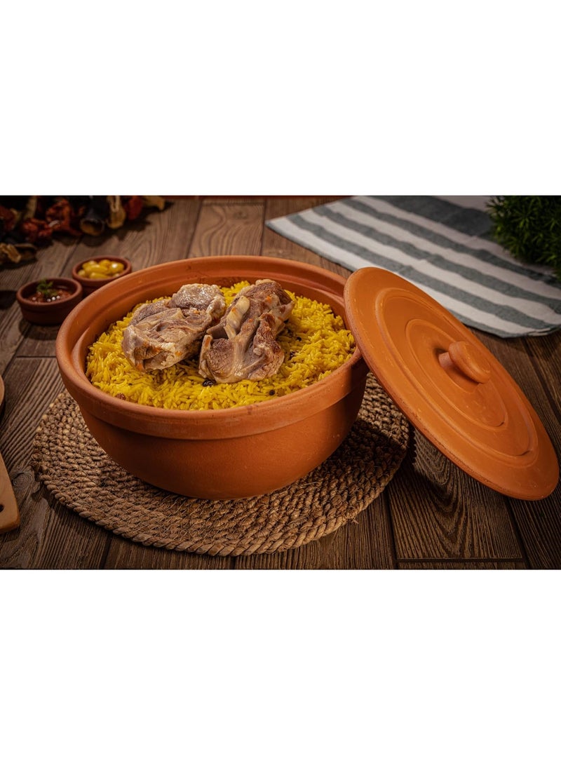 لوكسيول أواني طينية من لوكس يول – مصنوعة يدويًا في تركيا من طين طبيعي غير مغطى – آمنة للفرن والميكروويف وغسالة الصحون – مثالية للأطباق الجانبية، الصلصات، المكسرات والمقبلات – متوفرة بأحجام   D24×L10, D27×L12.5, D29×L14, D30×L9.5 سم – صحية، طبيعية وصديقة للبيئة – مقاومة للتشقق، خالية من BPA والمواد الكيميائية – هدية فاخرة للمناسبات وحفلات الانتقال والزفاف – تضيف لمسة ريفية أنيقة ولذيذة لمطبخك – مثالية لمحبي الطهي التقليدي والعصري في آن واحد – أدوات مطبخ متينة وفعالة من لوكس يول - Image 5