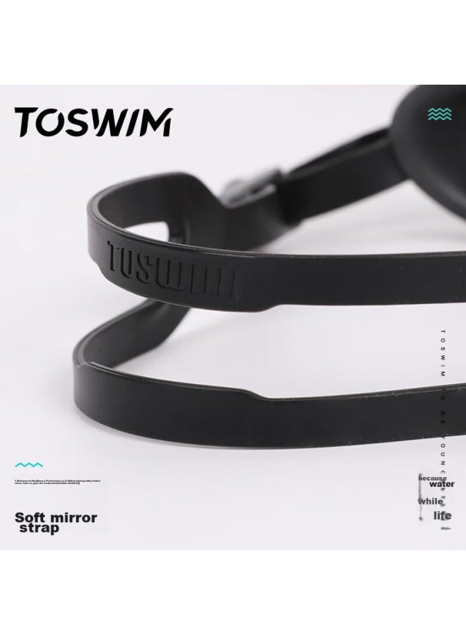 Toswim Large Frame Swimming Goggles For Men And Women, One-piece Nose Bridge, Waterproof Anti-fog High-definition Swimming Gl, Night Phantom - Image 3