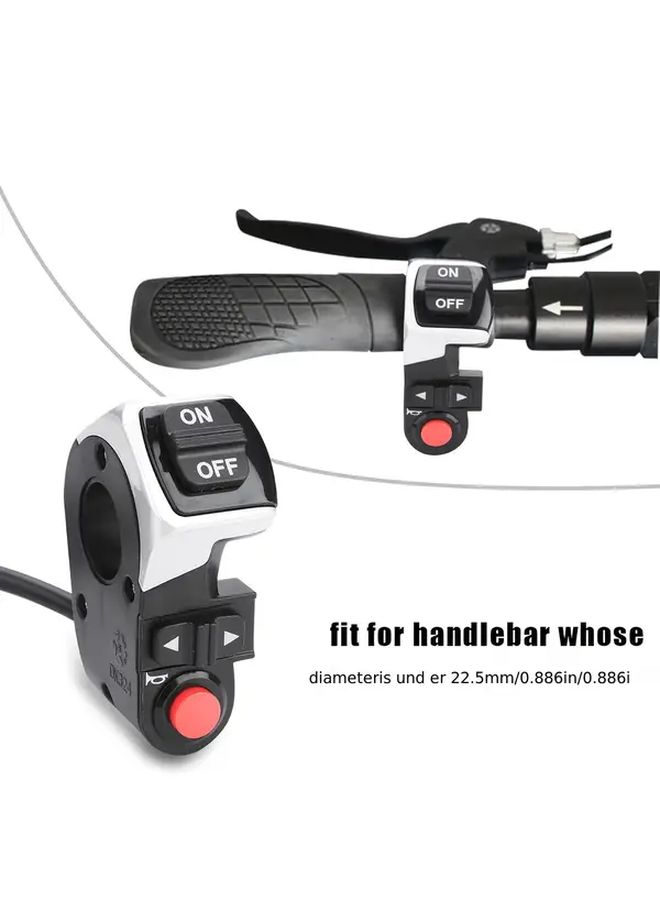 Handlebar Switch For Electric Bicycle Scooter ATV Motorcycle 22 5mm Universal - Image 4