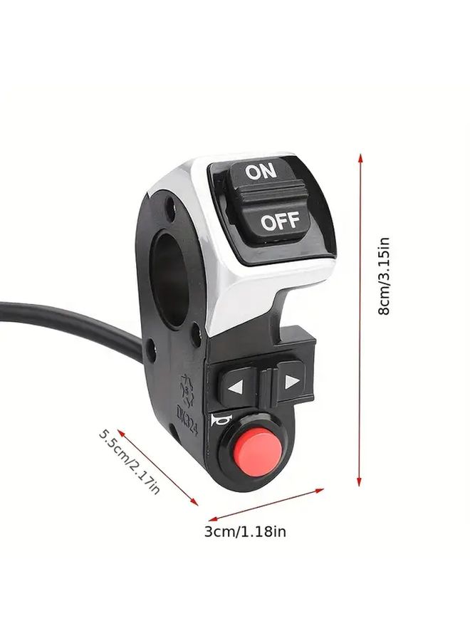 Handlebar Switch For Electric Bicycle Scooter ATV Motorcycle 22 5mm Universal - Image 2