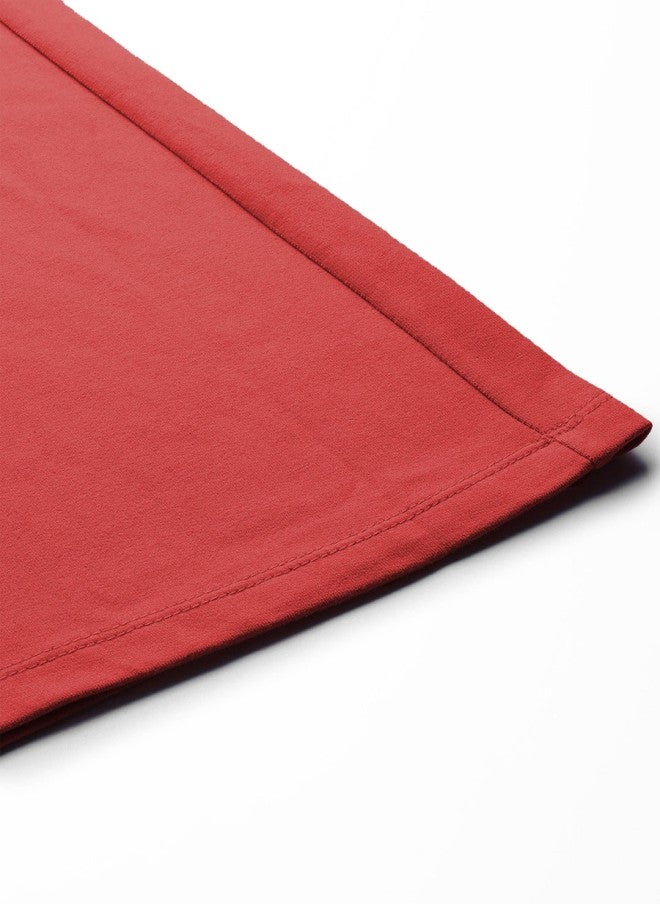 SASSAFRAS Red Regular-Fit Track Pants for Women - Image 5
