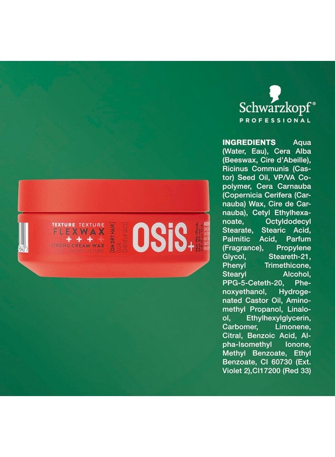 Osis+ OSiS+ Flexwax - Ultra Strong Cream Wax, 2.8 oz - Long-lasting Hold for Creative Hair Styling - Moldable Texturizing Product for Wild Hair Styling and Shine - Washes Out Easily  - Image 5