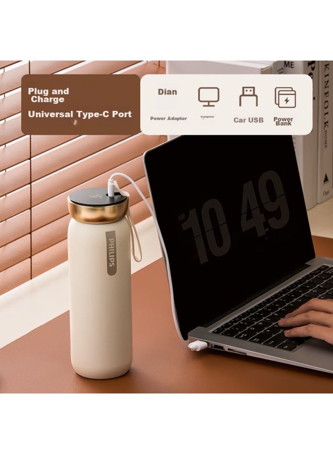 Philips Insulated Mug, 316 Stainless Steel, For Men And Women, Tea Infuser Cup, Smart Temperature Display, Stylish Design, Birthday Gift - Image 2