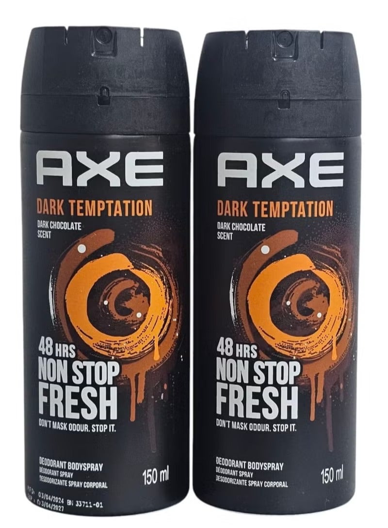 Dark Temptation Long-lasting Antiodor Body Spray 48 Hours Irresistible Fragrance For Men