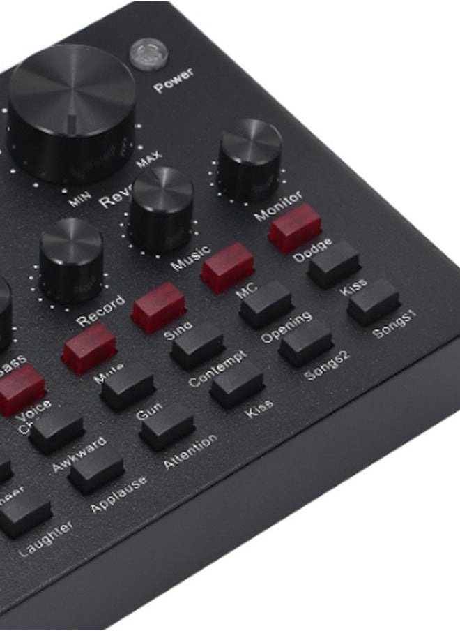 Arabest USB External Sound Card For Audio Broadcast Black  - Image 4