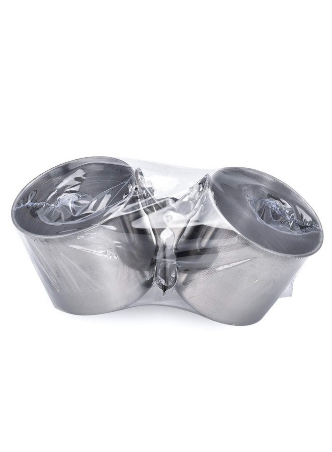 TBWHL Parrot Feeding Cups Hanging Pet Animal Stainless Steel Birdcage Bowls Bird Bowls for Cage Parakeet Bird Cage Accessories Suitable Small and Medium Bird S - Image 2