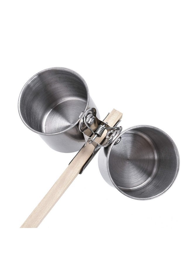 TBWHL Parrot Feeding Cups Hanging Pet Animal Stainless Steel Birdcage Bowls Bird Bowls for Cage Parakeet Bird Cage Accessories Suitable Small and Medium Bird S - Image 3