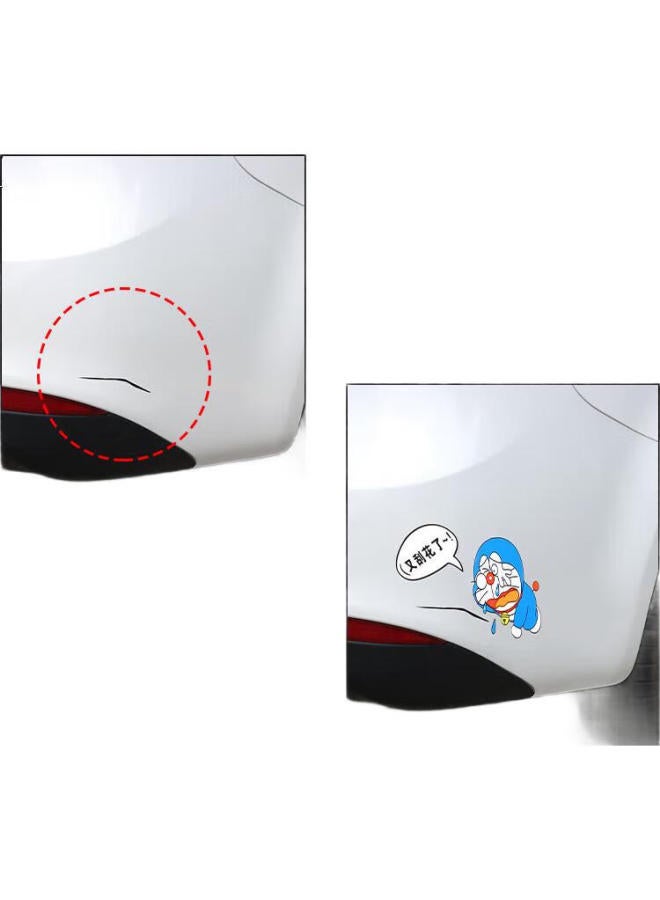 Miloch Mileqi Doraemon Car Scratch Cover Sticker, Tape, Machine Cat Car Body Scratch Cover Repair Sticker [Got Another Scratch] - Image 2