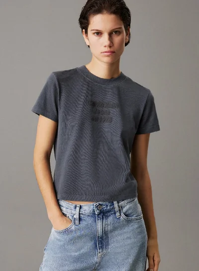 Calvin Klein Jeans Slim Washed Logo T-shirt