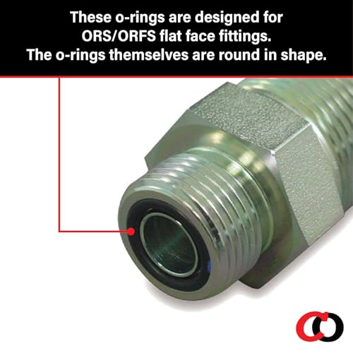 Captain O-Ring ORS/ORFS (for Flat Face Fittings) Hydraulic O-Ring Seal Kit (Buna 90 / BN90-180 Piece Kit) - Image 5