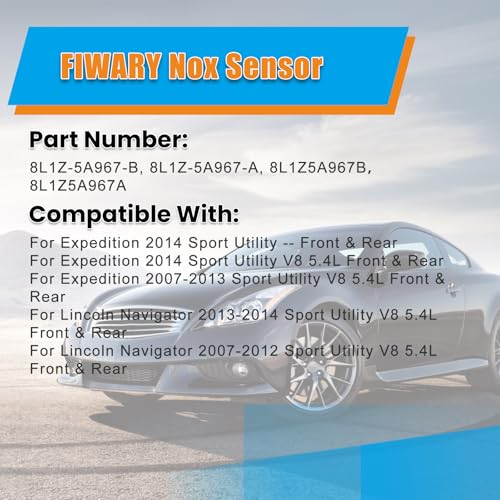 FIWARY Air Suspension Ride Height Sensor Set 8L1Z5A967A 8L1Z5A967B for Ford Expedition Lincoln Navigator 2007-2014 Direct Replacement Durable - Image 2