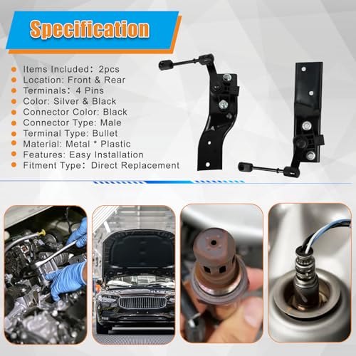 FIWARY Air Suspension Ride Height Sensor Set 8L1Z5A967A 8L1Z5A967B for Ford Expedition Lincoln Navigator 2007-2014 Direct Replacement Durable - Image 4