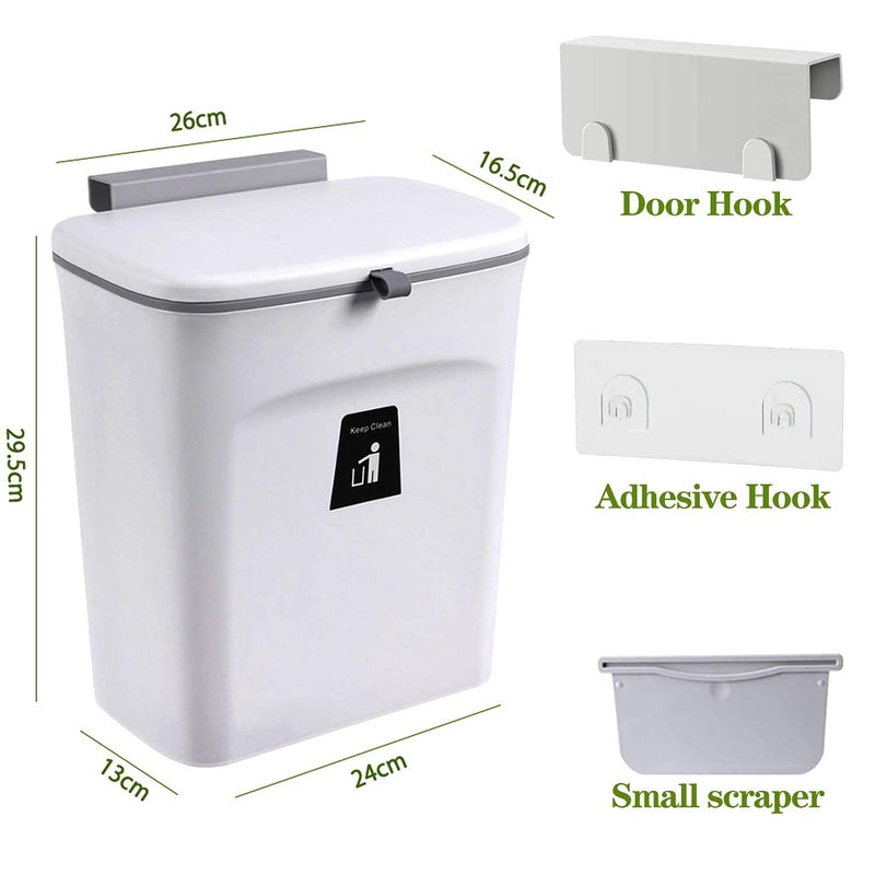 TONSYL Upgraded 24 Gallon Kitchen Compost Bin with Inner Bucket Hanging Small Trash Can Lid for Under Sink - Image 2
