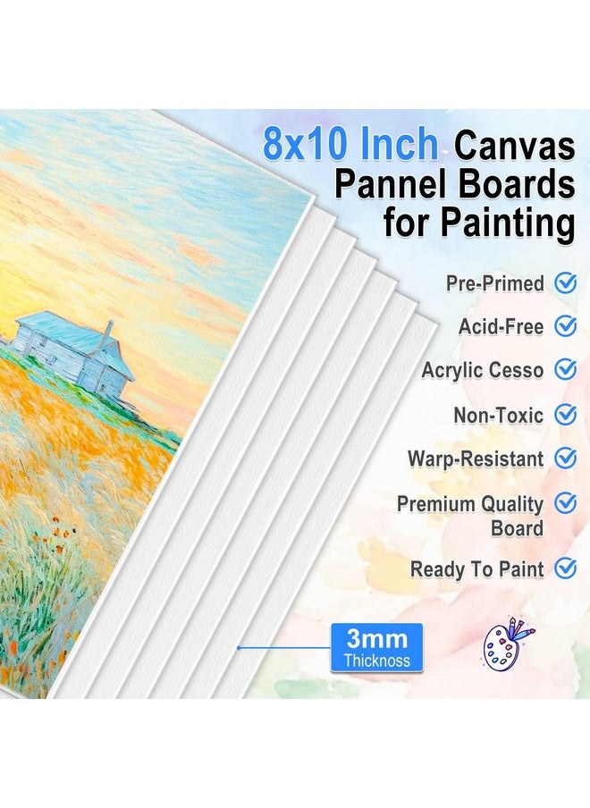 shynek - 140 Pack Canvas with Easel Paint Kit with Acrylic Paint Canvas Boards Wooden Easels, Paint Brushes Canvas Panel Painting Set for Adults Couples Beginners Sip and Paint Party Date Night Kits - Image 1