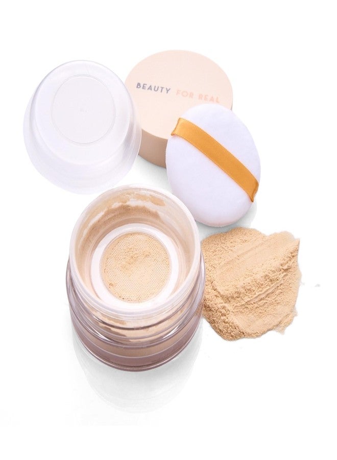 Beauty For Real Hydra-Set Translucent Finishing + Brightening Powder, Brighten - Invisible, Weightless Finish - 16-Hour Wear & 24-Hour Shine Control - With Niacinamide & Vitamin E - Talc Free - Image 1
