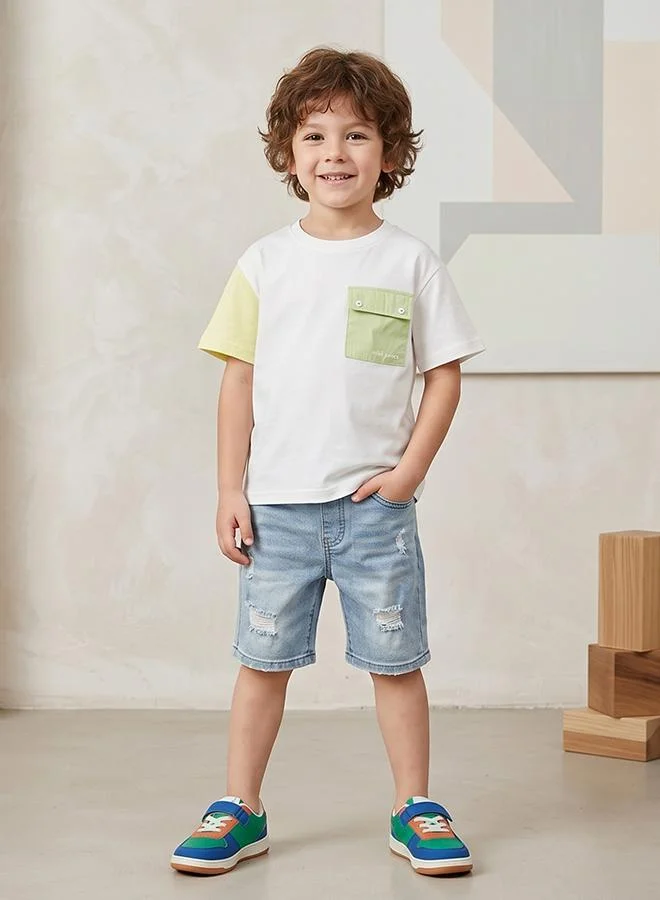 Babies & More Babies & More Toddler Boys Multicolor Short Sleeve T-Shirt