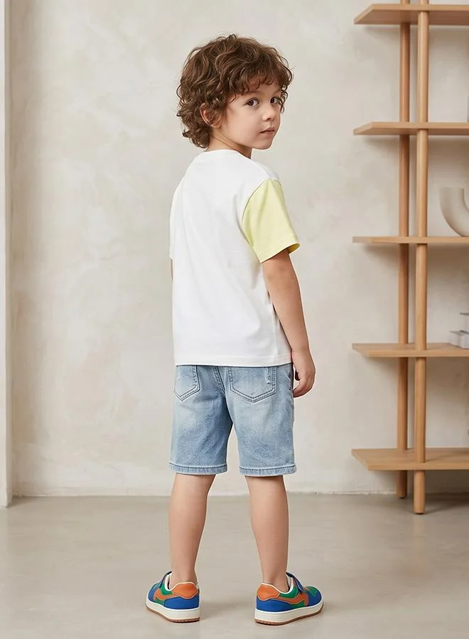 Babies & More Babies & More Toddler Boys Multicolor Short Sleeve T-Shirt