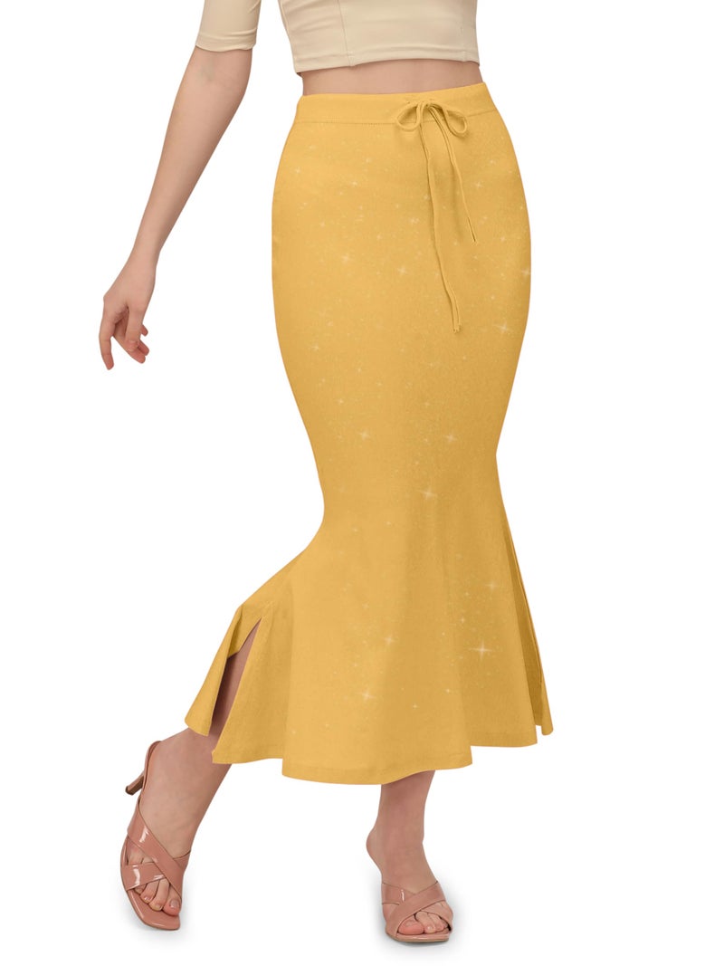 VALLEY Lycra Saree Shapewear Petticoat for Women, Women's Blended Saree Shapewear (in, Alpha, S, Regular, Taffy) (in, Alpha, XL, Regular, Golden) - Image 1