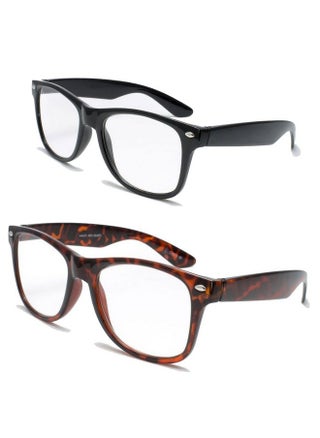 2 Pairs Deluxe Reading Glasses Comfortable Stylish Simple Readers Magnification (1 Tortoise 1 Black 2.25 X) - pzsku/ZEF0AABA9676CF17D8479Z/45/_/1707979128/bfa210df-0490-4375-ae6a-8a3c45a5d3ea