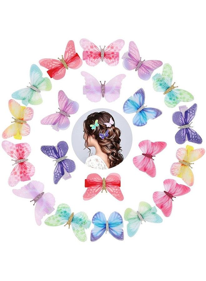 WHISKET Butterfly Hair Clips Glitter Barrettes Butterfly Snap Hair Clips For Teens Women Hair Accessories (6) - Image 4