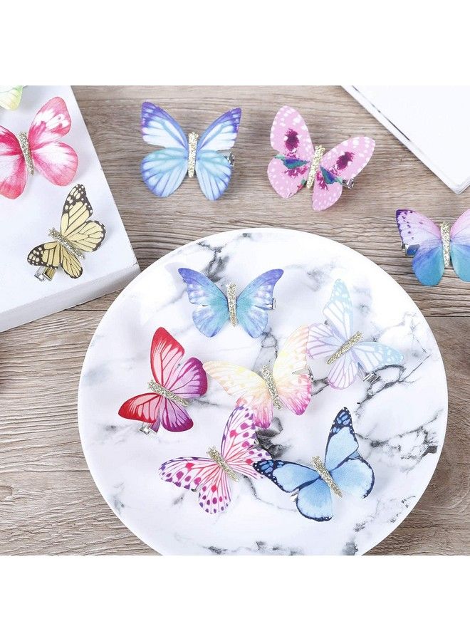 WHISKET Butterfly Hair Clips Glitter Barrettes Butterfly Snap Hair Clips For Teens Women Hair Accessories (6) - Image 3