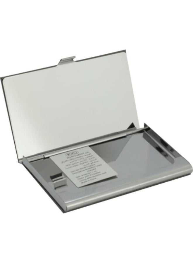 ROCO Business Card Case 10 Cards9 X 5.5 cm Card Size PU Material Grey - Image 2
