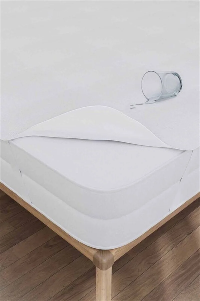Favora Double Four Corner Liquid Proof Mattress Protector - White