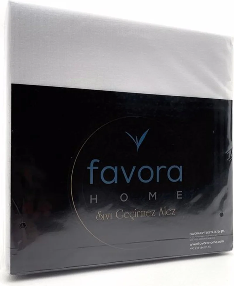 Favora Double Four Corner Liquid Proof Mattress Protector - White