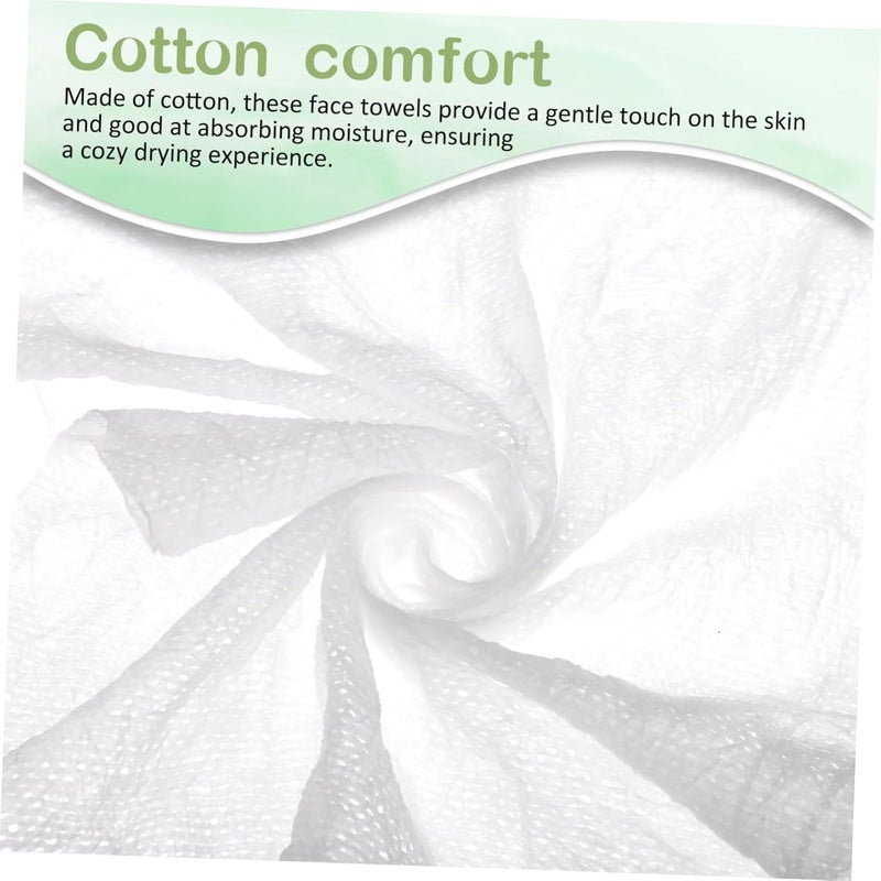 100pcs Compressed Face Towels Disposable Cotton Facial Cleansing Washcloths Individually Wrapped for Travel Camping Emergency Use Compact Expandable Moisture Absorbent - Image 5