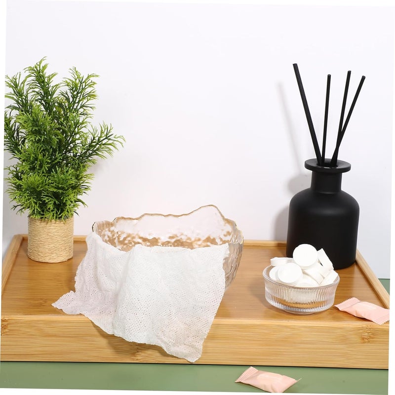 100pcs Compressed Face Towels Disposable Cotton Facial Cleansing Washcloths Individually Wrapped for Travel Camping Emergency Use Compact Expandable Moisture Absorbent - Image 4