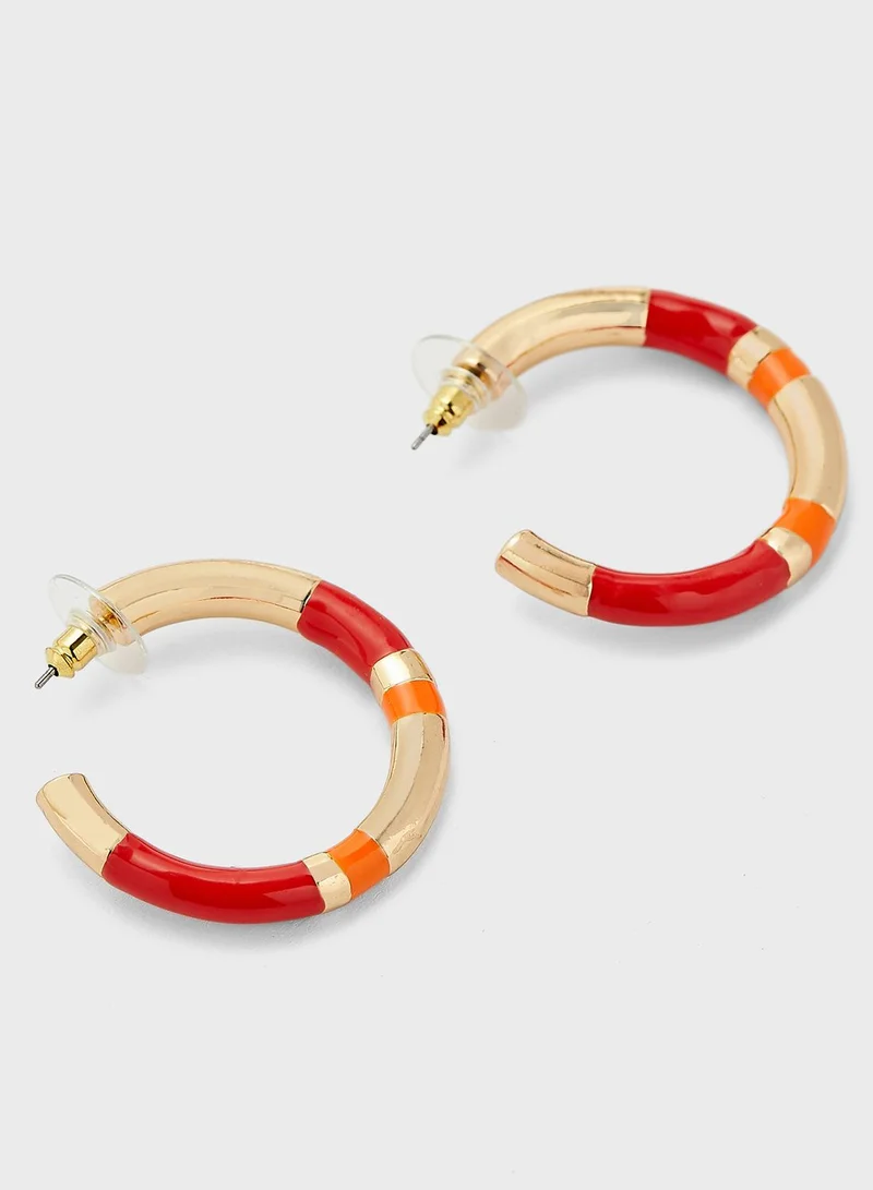 PARFOIS Tropicalia Hoop Earrings