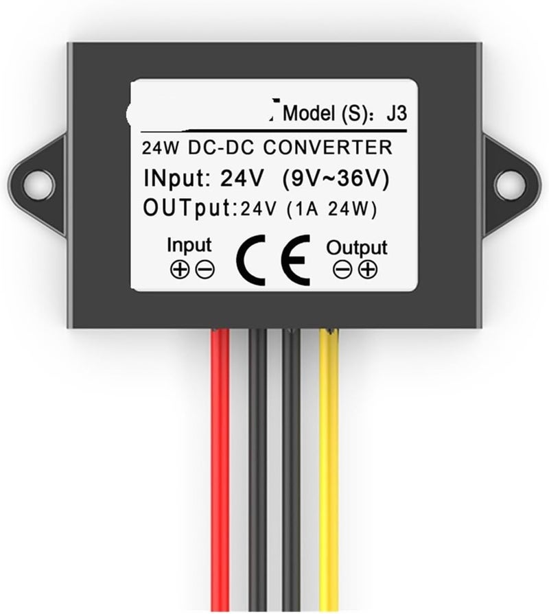 وحدة تحويل منظم الجهد من 24V إلى 24V من نوع DC-DC (مدخل من 9V إلى 36V، خرج من 3A)، محول طاقة بمنظم جهد - Image 2