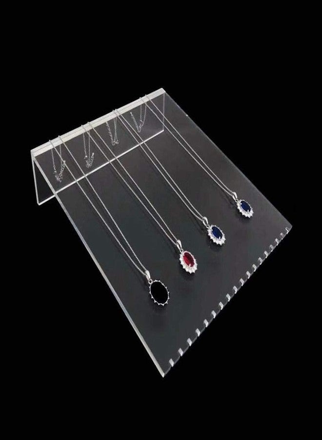 Kd3nesh Premium Acrylic Necklace Display Stand – Modern Minimalist Jewelry Holder for Pendant Sets, Chains & Accessories | Clear Necklace Display Panel for Shop Showcase, Exhibition & Home Décor - Image 4