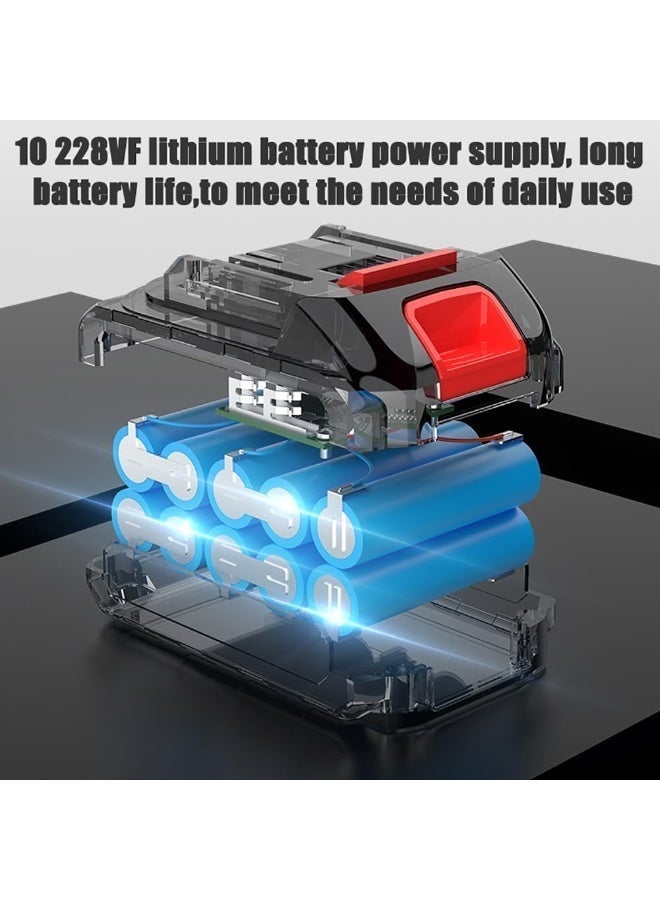 توتوو طقم مسدس رش كهربائي عالي الضغط من TUOTUO - مسدس رش محمول ثنائي الغرض للطلاء والسيناريوهات المختلفة، مزود بفوهة قابلة للتعديل، ويتضمن بطارية قابلة لإعادة الشحن بقوة 48 فولت، ومناسب لدهانات اللاتكس والزيت، ويمكن استخدامه للطلاء الذاتي للجدران والأثاث والسيارات والمنازل. - Image 2