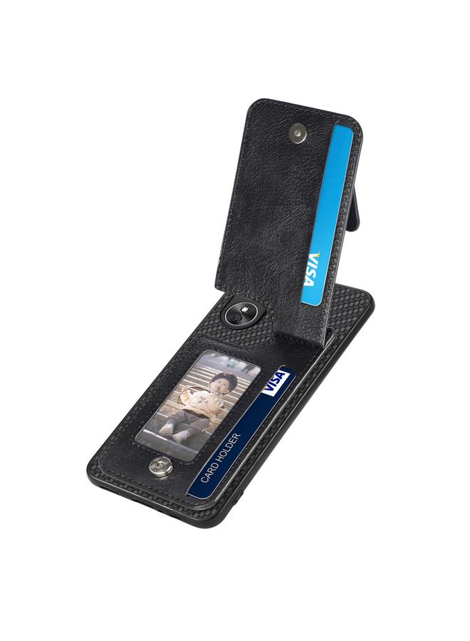 S-TOP Case For OPPO A17 Carbon Fiber Vertical Flip Zipper Phone Case - Image 3