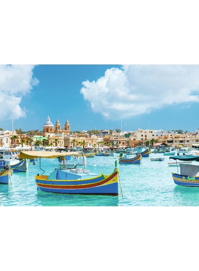Ravensburger Mediterranean Maltese Harbor Jigsaw Puzzle (1000 Pieces) - Image 2