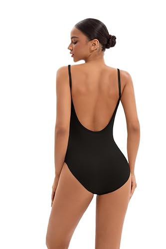 NEWCHAO Women's Ballet Backless Neck Tank Leotard, Dance Camisole Leotard with Adjustable Straps for Gymnastics Bodysuit Yoga - Image 2