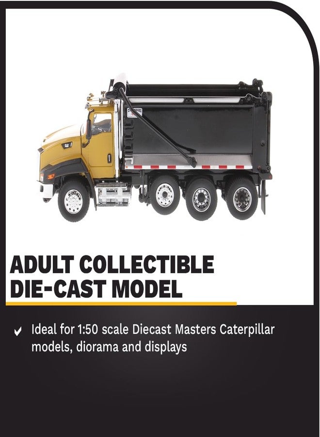 Diecast Masters Caterpillar CT660 SBFA Ox Bodies Stampede Dump Truck | Transport Series Cat Trucks & Construction Equipment | 1:50 Scale Model Diecast Collectible | Diecast Masters Model 85668 - Image 3