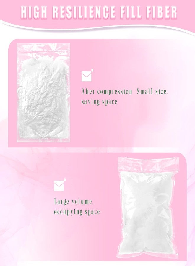 Woanger 2.2pound/ 35oz Polyester Polyfill Stuffing for Stuffed Animals Pillow Cushions Soft Cotton Poly Fiberfill Stuffing High Resilience Fiber for Couch Making Fluff Crafts Home Decors - Image 3