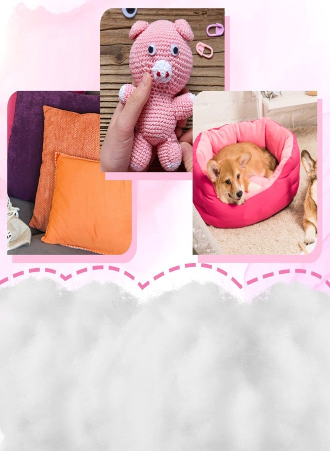 Woanger 2.2pound/ 35oz Polyester Polyfill Stuffing for Stuffed Animals Pillow Cushions Soft Cotton Poly Fiberfill Stuffing High Resilience Fiber for Couch Making Fluff Crafts Home Decors - Image 5