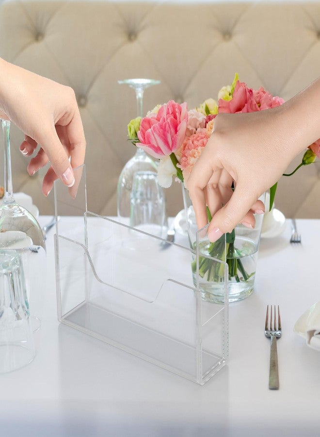 PITBVO Acrylic Guest Towel Holder for Bathroom, Clear Splash-proof Napkin Holder, Disposable Hand Towel Holder, Vertical Napkin Holder, Dining Table Napkin Dispenser for Home, Hotel, Office, Bar - Image 3