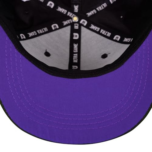 Ultra Game Youth NBA Official Ultimate Snap Back Baseball Cap Hat, Los Angeles Lakers, Black, One Size - Image 2