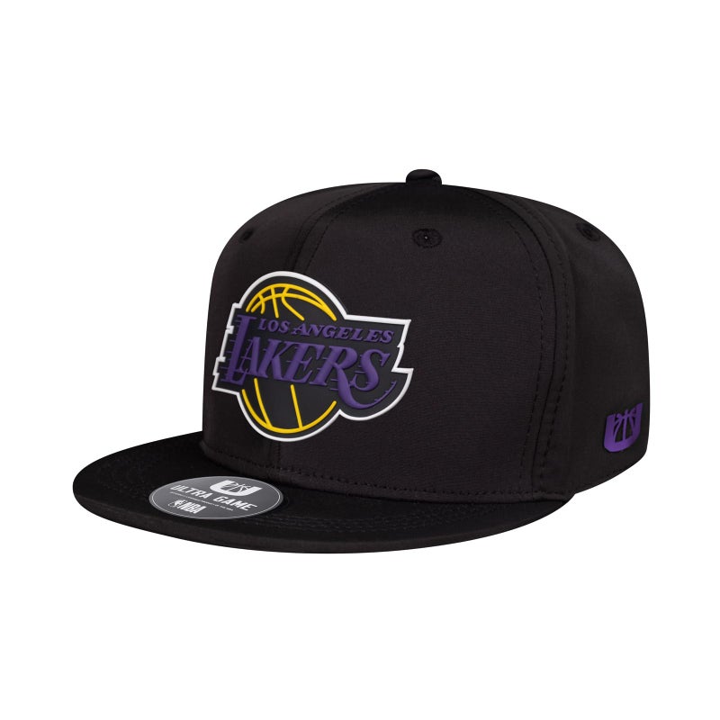 Ultra Game Youth NBA Official Ultimate Snap Back Baseball Cap Hat, Los Angeles Lakers, Black, One Size - Image 3