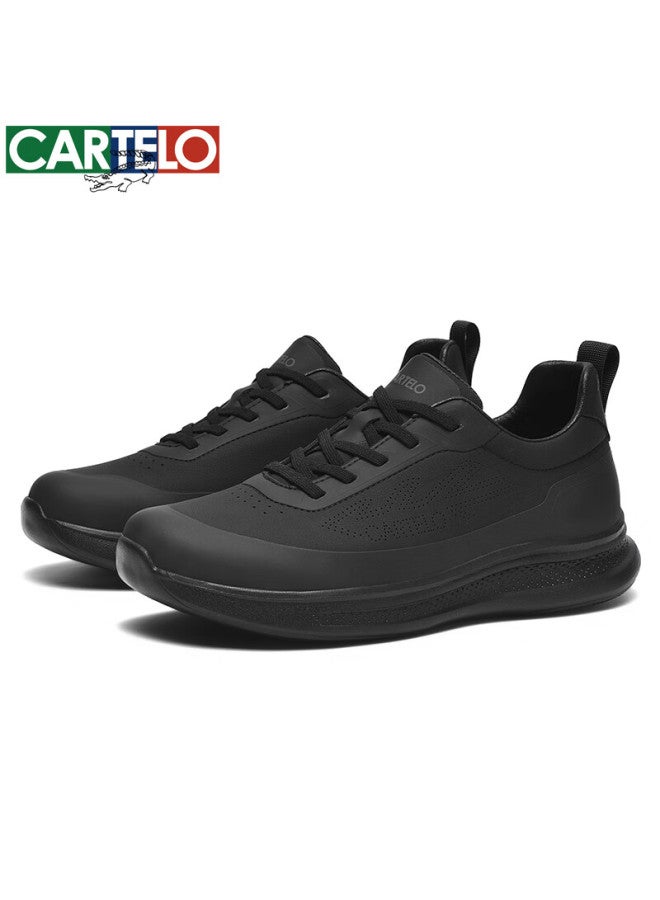 Cartelo Men's Casual Shoes Fashion Trendy Versatile Travel Running Sports Shoes 6728 Black Size 42 - Image 3