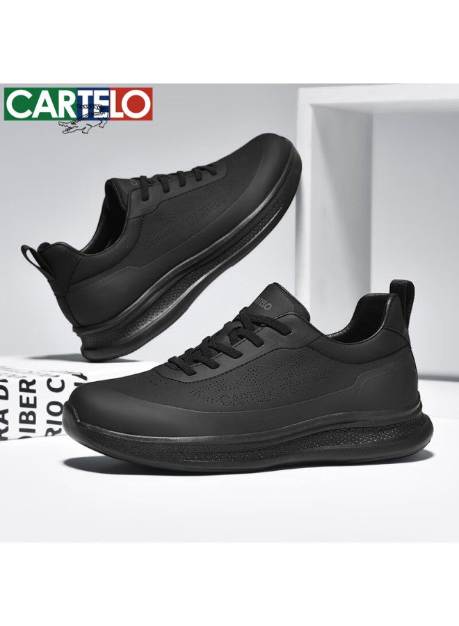 Cartelo Men's Casual Shoes Fashion Trendy Versatile Travel Running Sports Shoes 6728 Black Size 42 - Image 4