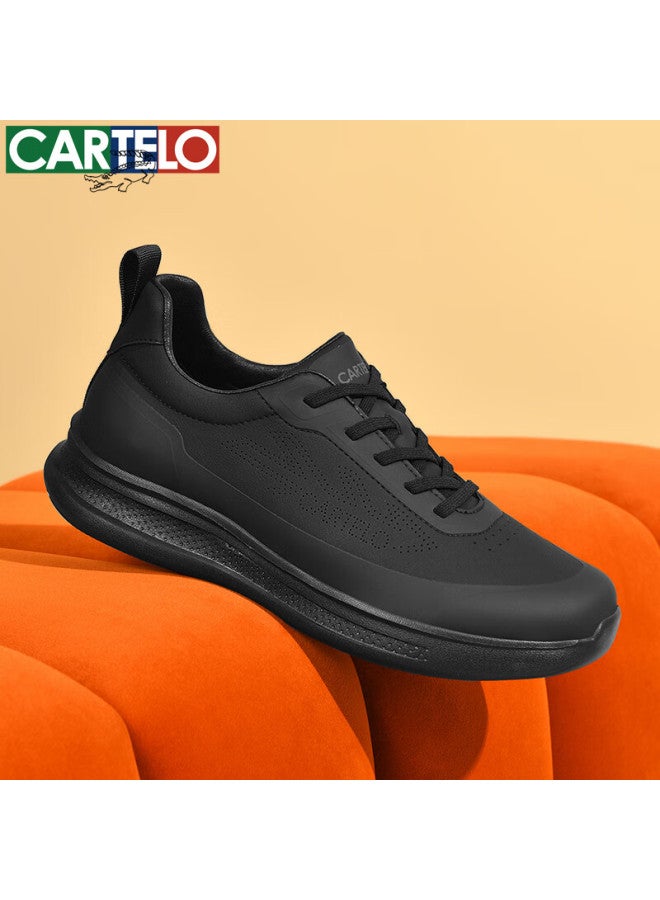 Cartelo Men's Casual Shoes Fashion Trendy Versatile Travel Running Sports Shoes 6728 Black Size 42 - Image 5