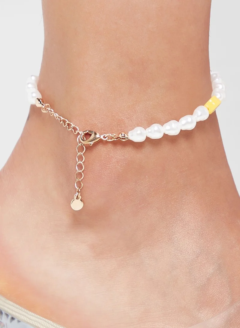 Fashionbox Happy Pearls Anklet