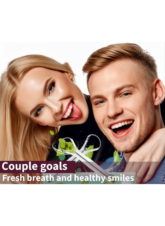 Generic ""Stainless Steel Tongue Scraper 2-Pack For Adults & Kids - Includes Travel Cases, Promotes Fresh Breath & Oral Health, Easy Clean, Durable Design, Oral Hygiene Solution""  - Image 5